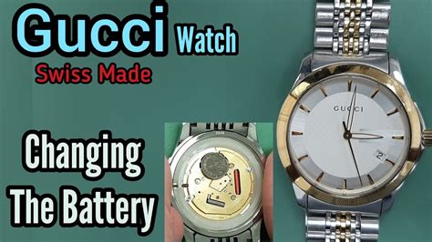 how to change battery in ladies gucci watch